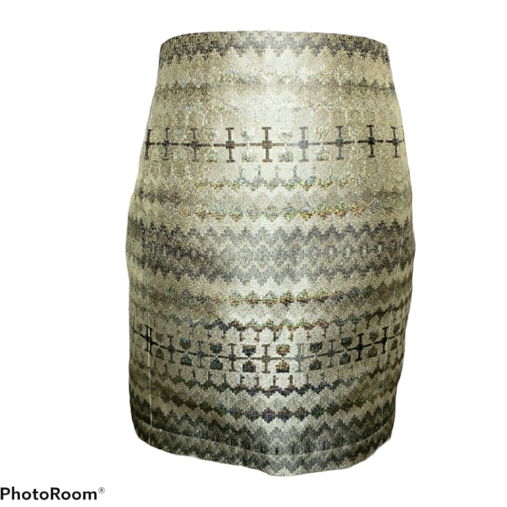 Topshop Metallic Holographic Mini Skirt Size 12